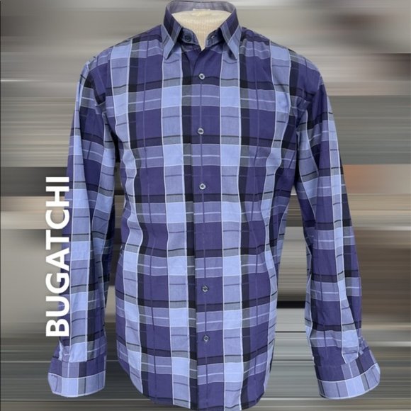 Bugatchi Button Down Dress Shirt Shaped 